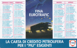 Calendarietto - FINA - Eurotrafic - Anno 1995 - Petit Format : 1991-00