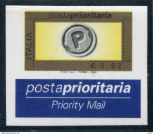 2005 Posta Prioritaria € 0,62  Varietà Non Dentellato - Varietà E Curiosità