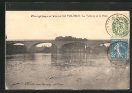 CPA Champigny-sur-Yonne, La Tuilerie Et Le Pont  - Pont Sur Yonne