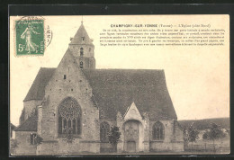 CPA Champigny-sur-Yonne, L`Eglise, Cote Nord  - Champigny