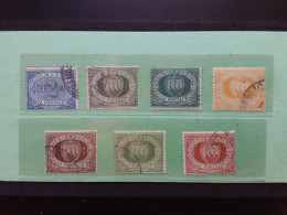SAN MARINO 1892 - Nn. 12-13-14-16-17-18-19 - Timbrati - Valore Sassone 150 Euro + Spese Postali - Used Stamps