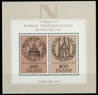 ISLAND Block 4 Postfrisch S018966 - Blokken & Velletjes