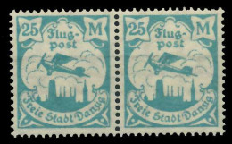 DANZIG 1923 Nr 133Y Postfrisch WAAGR PAAR X89C8EA - Mint