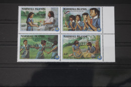 Marshall-Inseln 101-104 Postfrisch Viererblock #WT341 - Marshallinseln