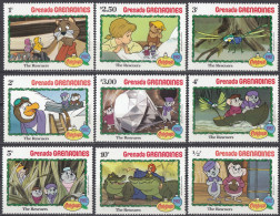 GRENADA GRENADINES - 1982 - Serie Completa Yvert 463/471 Nuova MNH; Personaggi Del Film "Bianca E Bernie" Di Walt Disney - Grenade (1974-...)