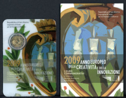 San Marino 2009 2 Euro "Kreativität Und Innovation" Im Folder ST (EM017 - San Marino