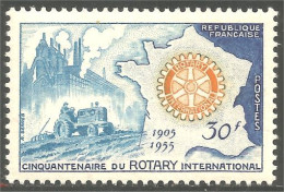340 France Yv 1009 Agriculture Farming Tracteur Tractor MNH ** Neuf SC (1009-1e) - Agricoltura