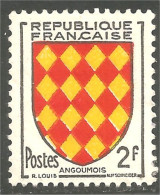 340 France Yv 1003 Armoiries 1954 Coat Arms Angoumois MNH ** Neuf SC (1003-1b) - Timbres