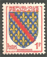 340 France Yv 1002 Armoiries 1954 Coat Arms Bourbonnais MNH ** Neuf SC (1002-1b) - Sellos