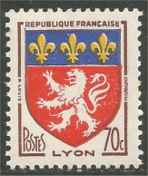 341 France Yv 1181 Lyon Armoiries Coat Of Arms Wappen Stemma Lion Leone MNH ** Neuf SC (1181-1b) - Timbres