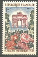 341 France Yv 1189 Floralies Paris Floral Exhibition Roses MNH ** Neuf SC (1189-1c) - Rose