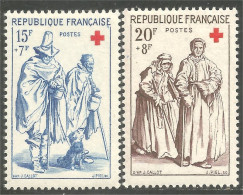 341 France Yv 1140-1141 Gravures Jacques Callot Croix-rouge Red Cross MNH ** Neuf SC (1140-1141-1b) - Red Cross