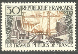 341 France Yv 1114 Travaux Barrage Dam Damm Diga Electricité MNH ** Neuf SC (1114-1d) - Other & Unclassified