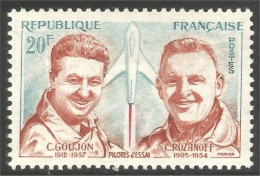 342 France Yv 1213 Pilotes D'essai Avion Airplane Pilots Flugzeug Aereo MNH ** Neuf SC (1213-1d) - Other & Unclassified