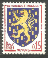 343 France Yv 1354 Nevers Armoiries Blason Coat Arms Lion MNH ** Neuf SC (1354-1c) - Felinos