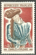 344 France Yv 1445 Charles D'orléans Poète Écrivain Writer MNH ** Neuf SC (1445-1) - Ecrivains