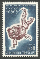 344 France Yv 1428 Judo Jeux Olympiques Tokyo Olympics MNH ** Neuf SC (1428-1b) - Summer 1964: Tokyo