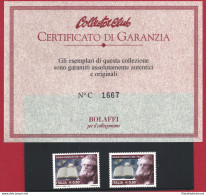 2007 ITALIA  N.  2995Da Carducci, Stampa Spostata, MNH** VARIETA' Certificato  G - Varietà E Curiosità