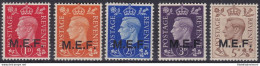 1942 MEF, SG N° 1/5  Serie Di 5 Valori  MNH/**  Certificato Biondi - Autres & Non Classés