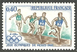 345 France Yv 1573 Mexico 1968 Jeux Olympiques Olympiques Running Course MNH ** Neuf SC (1573-1b) - Verano 1968: México