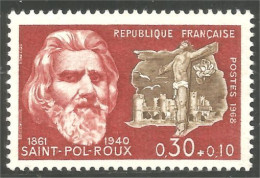 345 France Yv 1552 Saint-Pol Roux Ecrivain Writer Poète Poet MNH ** Neuf SC (1552-1b) - Schrijvers