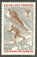 345 France Yv 1543 Olympiques Grenoble Olympics 1968 Saut Ski Jump Fond MNH ** Neuf SC (1543-1c) - Wintersport (Sonstige)