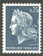 345 France Yv 1535 Marianne De Cheffer 25c Bleu MNH ** Neuf SC (1535-1b) - 1967-1970 Marianne Van Cheffer