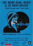 MC RENE FEAT REENER DJ MEM BRAIM Zieh Dir Das Rein Tour 2000  5 (scan Recto-verso) KEVREN0620 - Chanteurs & Musiciens