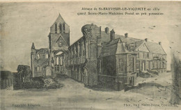 Abbaye De St SAUVEUR LE VICOMTE Ruines De L'Eglise 13  (scan Recto-verso) KEVREN0612 - Saint Sauveur Le Vicomte