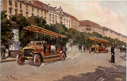 Feuerwehr - Künstler AK Willly Moralt - Firemen