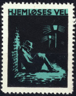 DANEMARK / DENMARK - 1938 "HJEMLØSES VEL" Homeless Charity Poster Stamp - Mint Hinged* - Sonstige & Ohne Zuordnung