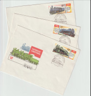 Train FDC  - 15 Pieces From Russia/Soviet. Postal Weight Approx 0,099 Gr. Please Read Sales Conditions Under Image Of  - Treinen