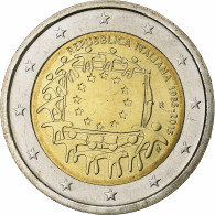 Italie, 2 Euro, 2015, Roma, 30 Ans   Drapeau Européen, SPL+, Bimétallique - Italien