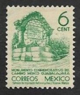 SD)1940 MEXICO COMMEMORATIVE MONUMENT OF THE MEXICO ROAD - GUADALAJARA, 6C SCT 759, MNH - Messico
