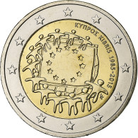 Chypre, 2 Euro, Flag, 2015, SPL+, Bimétallique - Cyprus