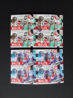 MALTA MI-NR. 661-662 GESTEMPELT(USED) 4er BLOCK EUROPA 1982 HISTORISCHE EREIGNISSE - 1982