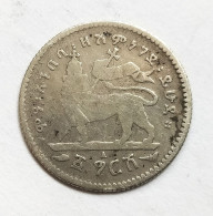 Ethiopie - 1 Gersh Menelik II Argent 1891 - Aethiopien