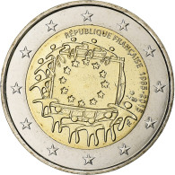 France, 2 Euro, 30 Ans Du Drapeau De L Union Europeenne, 2015, SPL+, Bimetallic - France