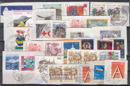 Switzerland / Helvetia / Schweiz / Suisse 1969 - 2006 ⁕ Nice Collection / Lot Of 30 Used Stamps On Paper - See All Scan - Lotes/Colecciones