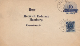 Schweden: 1894: Ganzsache Nach Hamburg - Autres & Non Classés