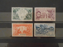 REUNION YT 119/122 EXPOSITION COLONIALE DE PARIS* - Unused Stamps