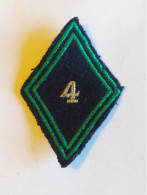 ECUSSON LOSANGE DE BRAS MOD 45,LEGION ETRANGERE, 4 EME REGIMENT ETRANGER SOUS OFFICIER(2) - Patches