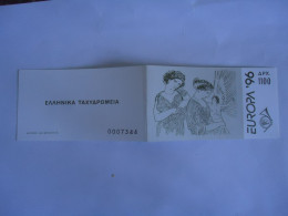 GREECE  EUROPA  1996  HORIZONTALLY IMPERFORATE BOOKLET WOMENS - 1996