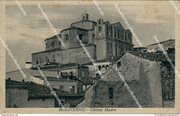 Bg120 Cartolina Moliterno Chiesa Madre 1937 Provincia Di Potenza - Potenza