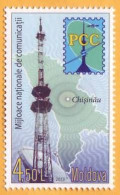 2013 Moldova Moldavie Moldau  Communication, Television, Television Tower, Satellite СRC PCC 1v Mint - Telecom