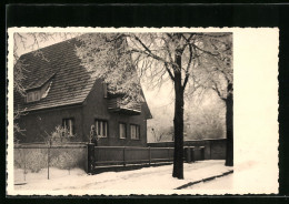 Foto-AK Berlin-Britz, Haus Von Ing. Hans Schroeder Im Schnee 1956, Friedrichsbrunner Strasse  - Neukölln