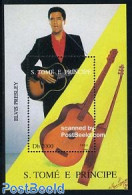 Sao Tome/Principe 1996 Elvis Presley S/s, Mint NH, Performance Art - Elvis Presley - Music - Popular Music - Elvis Presley