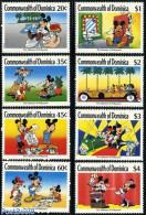 Dominica 1989 Disney, Hollywood 8v, Mint NH, Performance Art - Film - Art - Disney - Kino