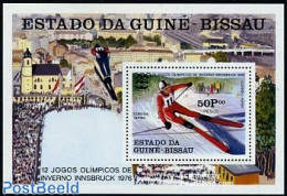Guinea Bissau 1976 Olympic Winter Games S/s, Mint NH, Sport - Olympic Winter Games - Skiing - Ski