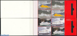 Iceland 2003 Ships 2x4v In Booklets, Mint NH, Transport - Various - Stamp Booklets - Ships And Boats - Maps - Nuevos